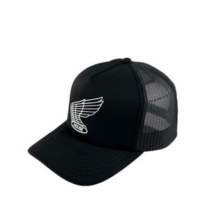 Custom Black 5 Panel Foam Mesh Trucker Cap Brand Printed Logo Fashion Leisure Baseball Caps