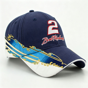 Premium 3D Embroidery Cotton Baseball Cap Custom Logo Men Outdoor Sports Racing Hat