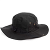 Black Cotton Twill Washed Bucket Hat Custom Contrast Color Outdoor Summer Mountaineering Fishing Hats