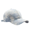 Wholesale New Tie Dye Cotton Baseball Cap Custom Pink Graffiti Fashion Hip Hop Sunscreen Hat