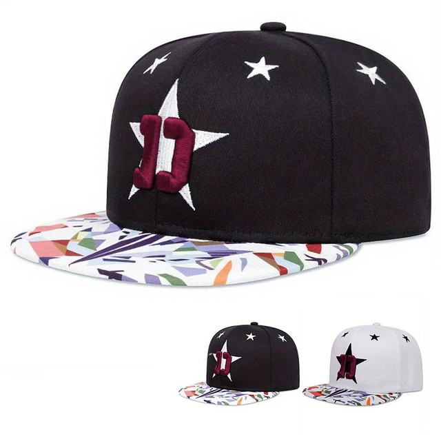Custom Printing Logo 6 Panel Plain Snapback Cap Stylish Trendy Classic Simple Flat Brim Hat