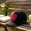 Wholesale Low Price 6 Panel Black Snapback Cap Factory Custom Embroidery Flat Brim Hat