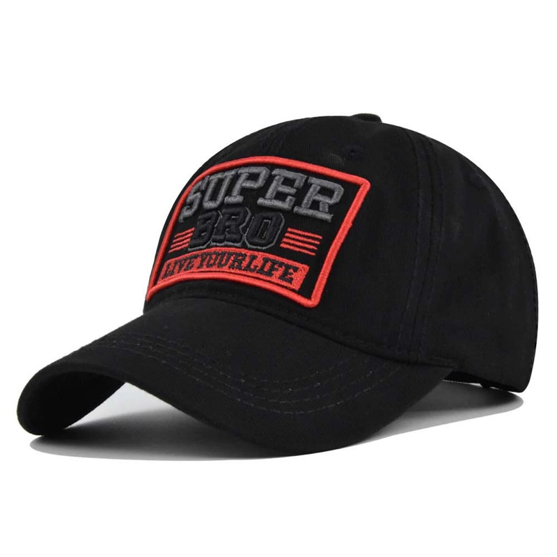 Custom Embroidered Logo Colorful Cotton Baseball Cap Fashion Leisure Unisex Waterproof Hat