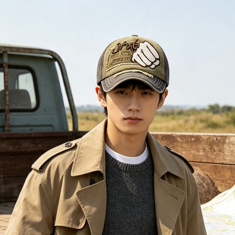 New Popular Wash Denim Baseball Cap Hat Custom Embroidery Patch Fashion Sports Adults Caps