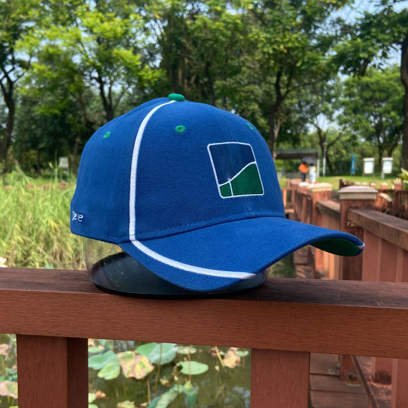 Custom Embroidery Blue 6 Panel Baseball Caps Outdoor Sports Golf Club Unisex Hats