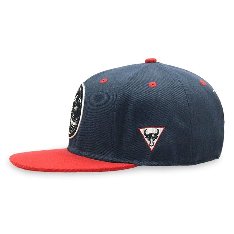 Custom Embroidery Patch Logo 6 Panel Snapback Hat Summer Outdoor Sport Flat Brim Cap