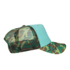 New Custom Green Camouflage Mesh Trucker Cap Comfortable Breathable Leisure Sport Baseball Caps 5 Panel Foam Trucker Hat