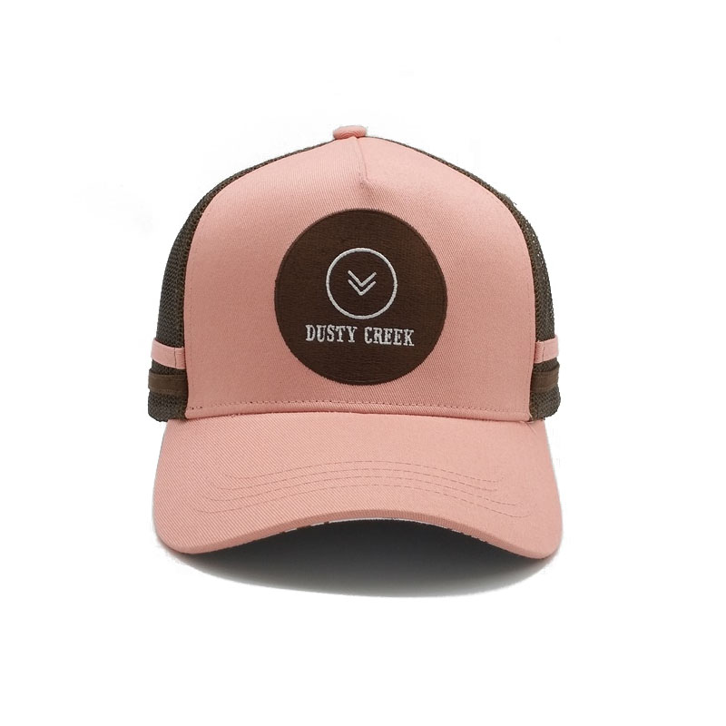 New Deign Custom Cotton Baseball Cap 5 Panel Summer Breathable Trucker Hat with Camo Digital Fabric