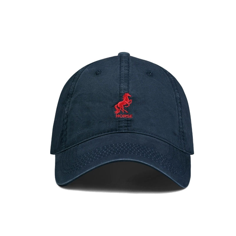 China Custom Embroidery Animal Khaki Baseball Cap Fashion Leisure Sport Simple Hat with Sandwich
