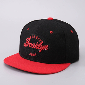 High Quality 3D Embroidery Letter Logo Snapback Cap Fashion Contrast Color Flat Brim Hat