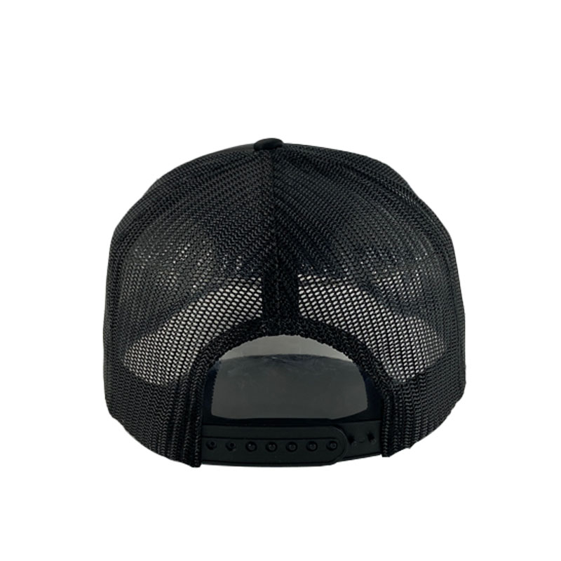 Custom Black 5 Panel Foam Mesh Trucker Cap Brand Printed Logo Fashion Leisure Baseball Caps