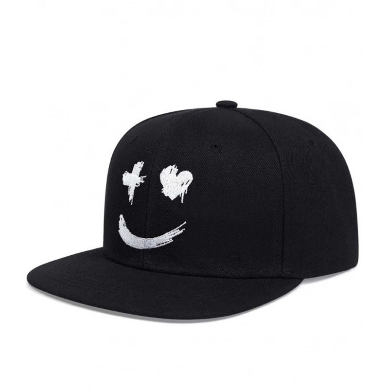 Custom Funny Embroidery Youth Street Snapback Cap Fashion Trend Hip Hop Flat Brim Hat