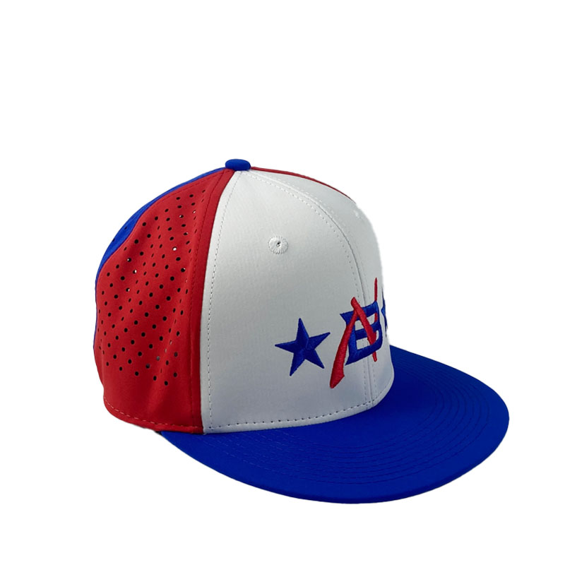Factory Custom Fashion Embroidery Contrast Color Snapback Hat Breathable Flexible Fit Outdoor Cap