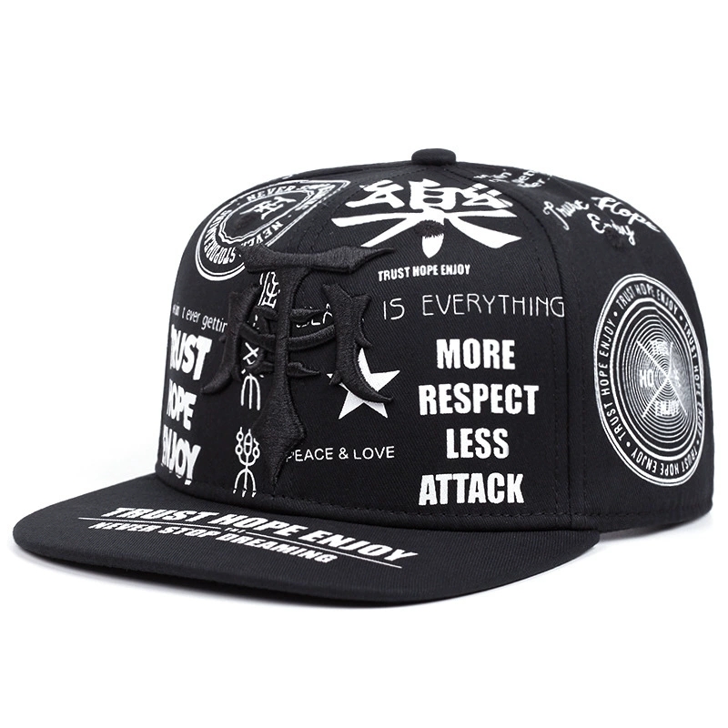 Manufacturer Wholesale Fashion Embroidery Snapback Cap 6 Panel Unisex Street Hip Hop Youth Hat