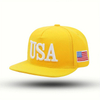 Wholesale Custom USA Embroidery Cotton Snapback Caps Fashion Plain Golf Sports Flat Brim Hats