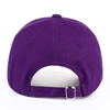 Promotional Purple Simple Embroidered Fashion Leisure Baseball Cap Custom Logo Adjustable Hat