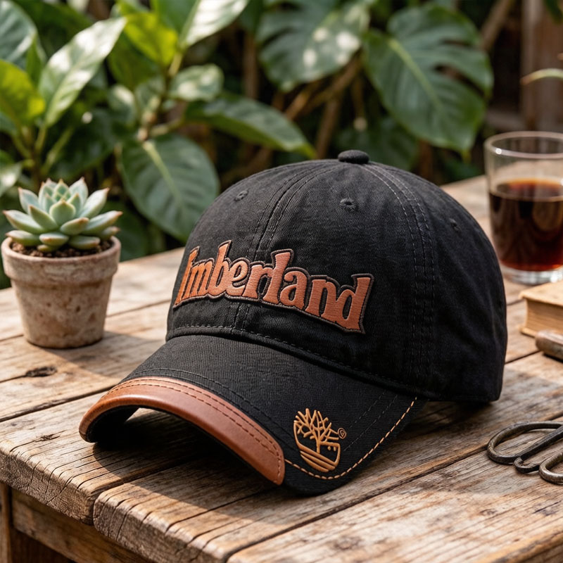 High Quality Leather Patch Baseball Cap Custom Embroidery Logo Denim Hat for Vintage Casual Style