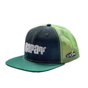 Custom New Embroidery 5 Panel Mesh Trucker Cap Fashion Leisure Sports Flat Brim Snapback Hat