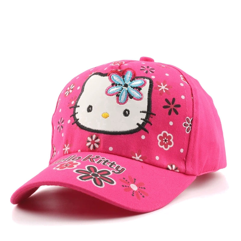 Hot Sale Pink Cartoon Print Birds Baseball Cap Wholesale Embroidery Kids Caps Summer New Fashion Fun Hat