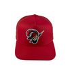 Wholesale Red 5 Panel Mesh Trucker Cap High Quality Embroidered Fashion Trendy Sports Baseball Hat