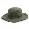 Black Cotton Twill Washed Bucket Hat Custom Contrast Color Outdoor Summer Mountaineering Fishing Hats