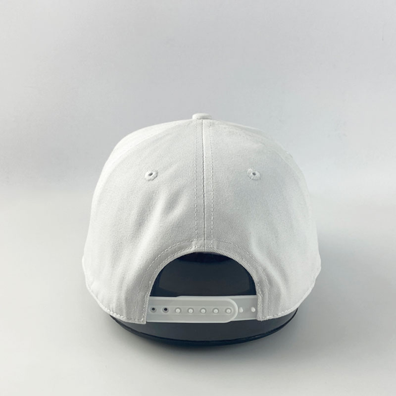 Custom Fashion Embroidery Contrast Color Snapback Cap Unstructured Soft Golf Flat Brim Hat