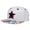 Custom Printing Logo 6 Panel Plain Snapback Cap Stylish Trendy Classic Simple Flat Brim Hat