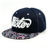 Custom Embroidered Printing 6 Panel Snapback Hat Vintage Hip-Hop Street Sport Flat Brim Baseball Hat