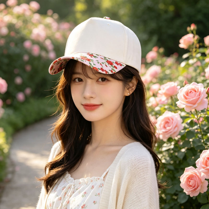 Fashion Printed Leisure Visor Baseball Cap Custom New 5 Panel Summer Women Hat