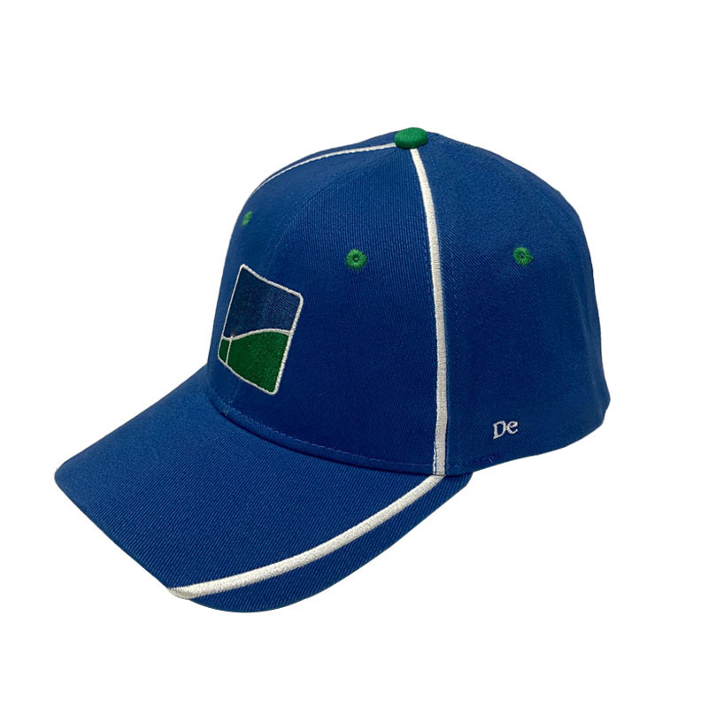 Custom Embroidery Blue 6 Panel Baseball Caps Outdoor Sports Golf Club Unisex Hats
