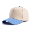 Wholesale 5 Panel Cotton White Baseball Cap Stylish Contrast Color Unisex Hat Gorras