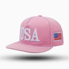 Wholesale Custom USA Embroidery Cotton Snapback Caps Fashion Plain Golf Sports Flat Brim Hats