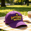 Promotional Purple Simple Embroidered Fashion Leisure Baseball Cap Custom Logo Adjustable Hat
