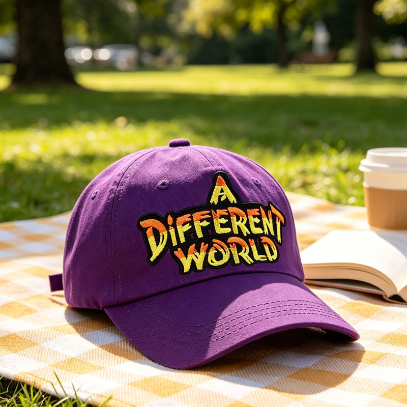 Promotional Purple Simple Embroidered Fashion Leisure Baseball Cap Custom Logo Adjustable Hat