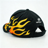 High Quality New Fashion 6 Panel Baseball Cap Custom Fire Embroidery Outdoor Racing Hat