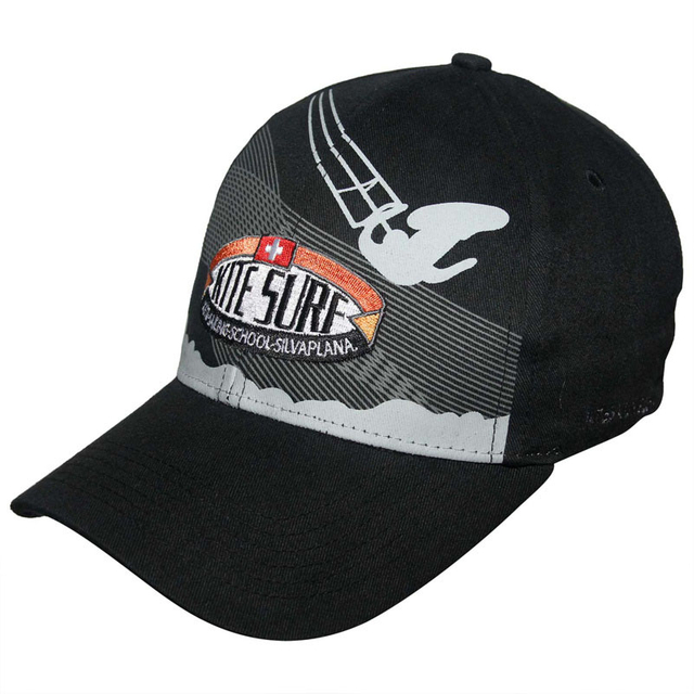 Promotional Black Fashion Sport Racing Baseball Cap Custom Embroidery Logo Cotton Waterproof Snapback Hat