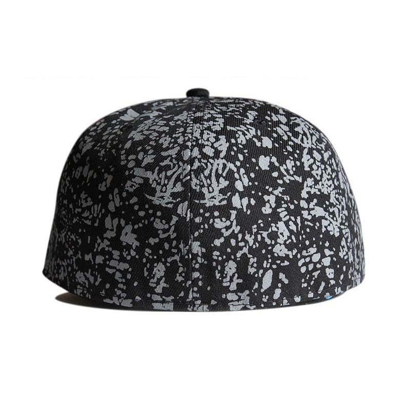 Custom Printing 6 Panel Black Snapback Cap Premium Flexible Fitted Fashion Hip Hop Street Hat