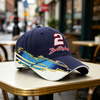 Premium 3D Embroidery Cotton Baseball Cap Custom Logo Men Outdoor Sports Racing Hat