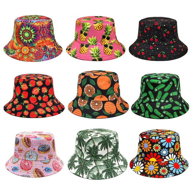 Custom Logo Outdoor Sun Protection Bucket Hat Promotional Fashion Lady's Fisherman Cap