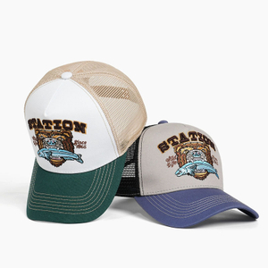 Custom Fashion Embroidery Classic Mesh Trucker Cap Summer Outdoor Fishing Baseball Caps