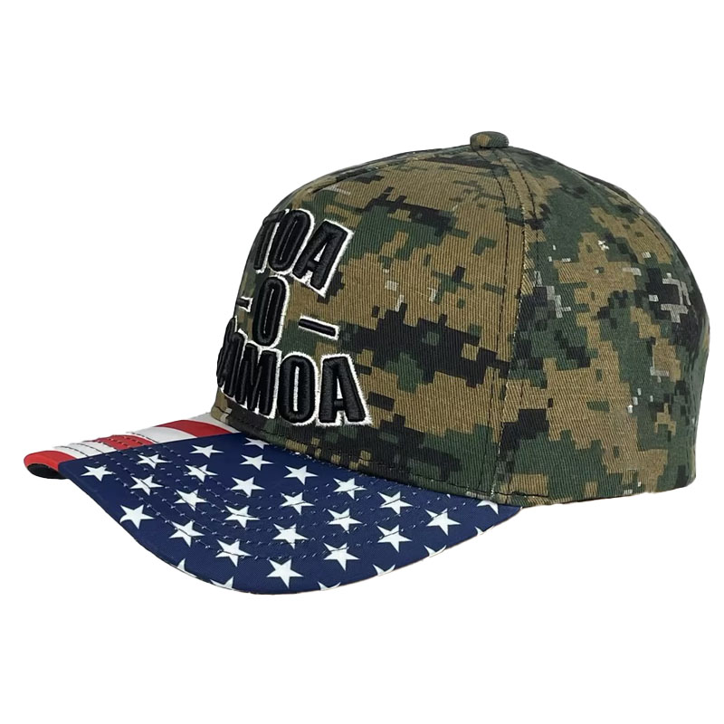 Custom Embroidery Printed Camouflage Baseball Cap Unisex Outdoor Sports Trend Hat