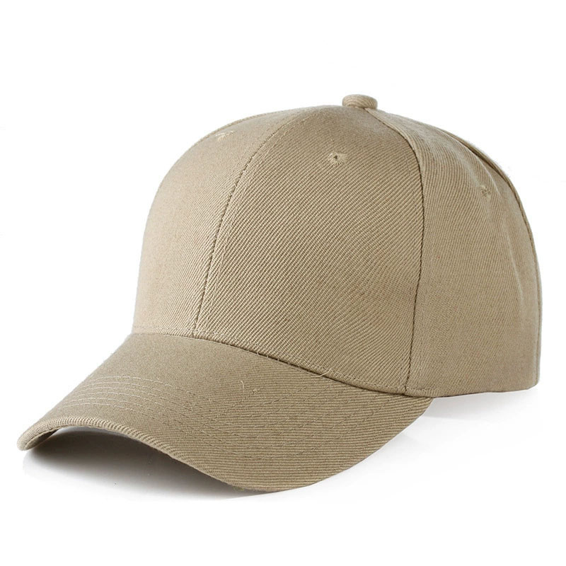 Cheap Factory Custom Logo Blank Baseball Cap Simple Multi Color Outdoor Casual Curve Brim Hat
