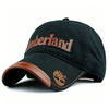 High Quality Leather Patch Baseball Cap Custom Embroidery Logo Denim Hat for Vintage Casual Style