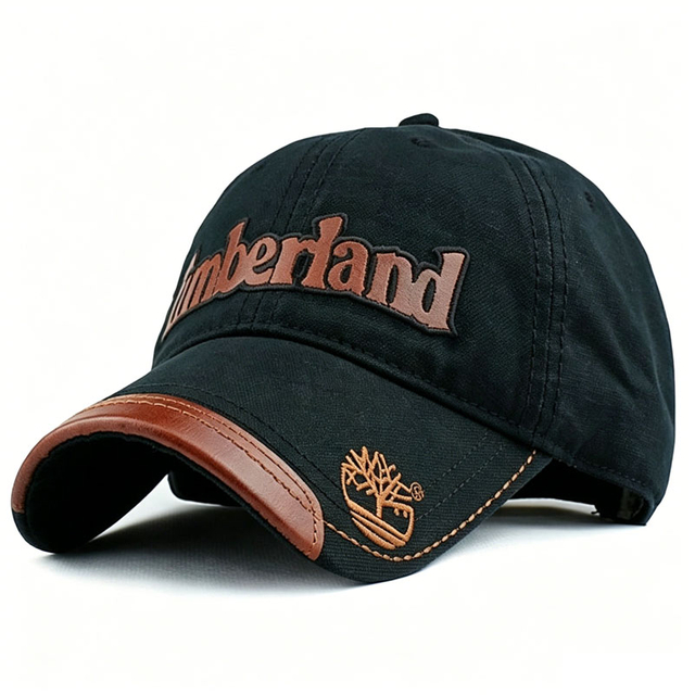High Quality Leather Patch Baseball Cap Custom Embroidery Logo Denim Hat for Vintage Casual Style