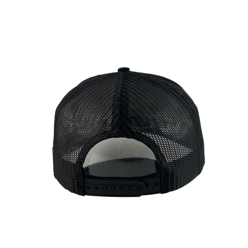Custom 5 Panel Embroidery Rope Mesh Trucker Hat High Quality Summer Breathable Snapback Cap