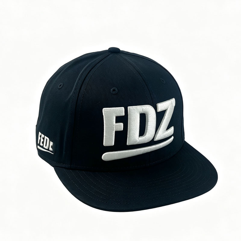 Wholesale Black 6 Panel Sport Snapback Cap Custom Embroidery Breathable Outdoor Leisure Hat