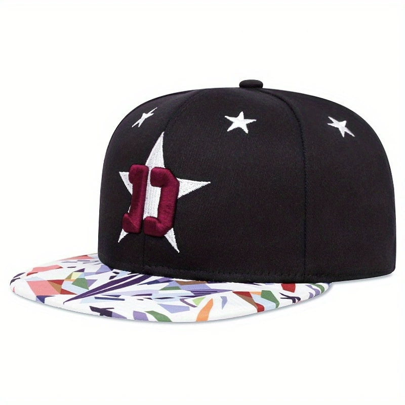 Custom Printing Logo 6 Panel Plain Snapback Cap Stylish Trendy Classic Simple Flat Brim Hat