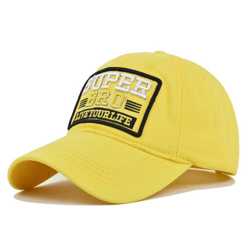 Custom Embroidered Logo Colorful Cotton Baseball Cap Fashion Leisure Unisex Waterproof Hat