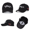 Stylish Custom Fishbone Embroidery Baseball Cap Men Outdoor Fishing Sun Hat