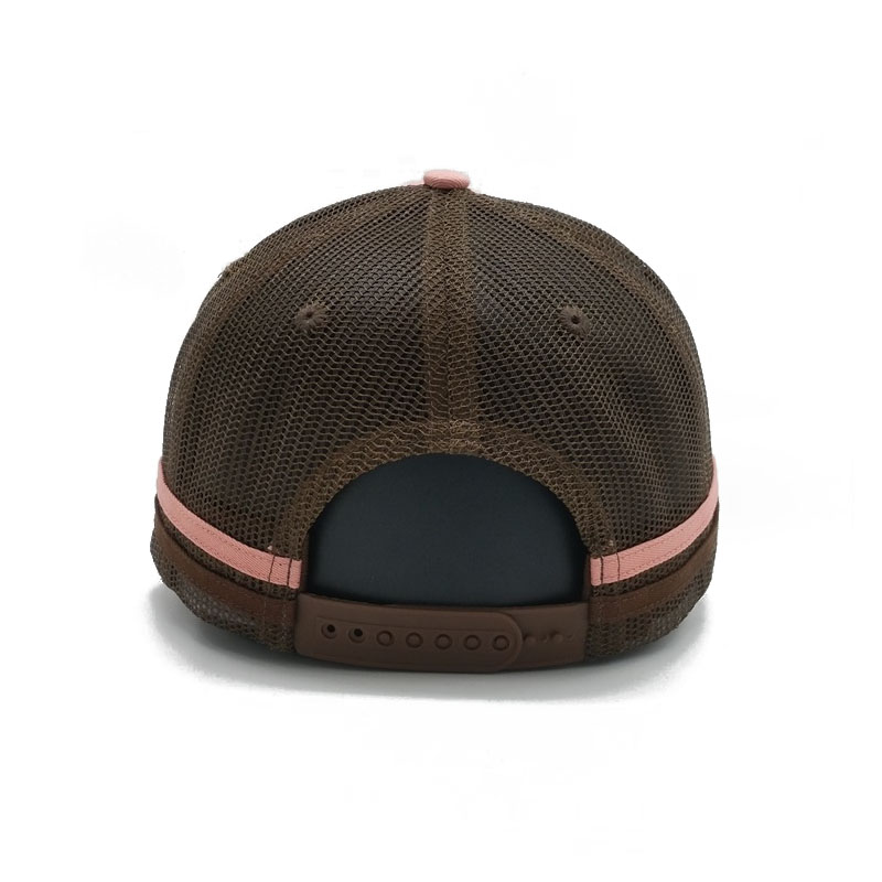 New Deign Custom Cotton Baseball Cap 5 Panel Summer Breathable Trucker Hat with Camo Digital Fabric